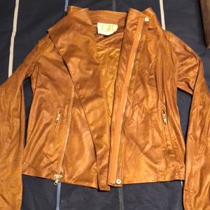 Gianni Bini Brown Suede Jacket